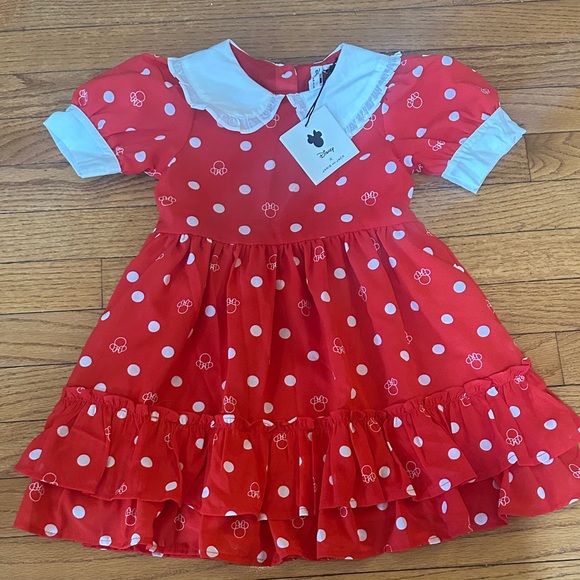 Janie and Jack Other - Janie and Jack Red Polka Dot Minnie Mouse Dress with White Collar